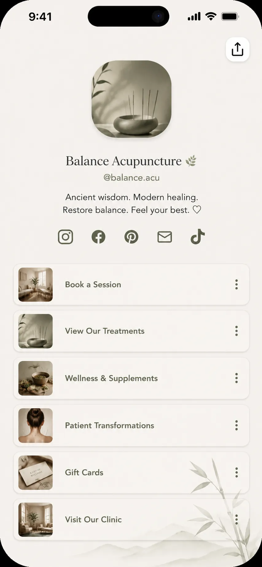 Acupuncturist storefront